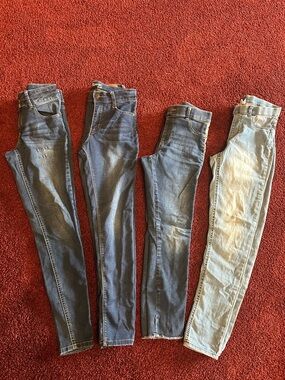 Girls Blue Skinny Jeans size 14/16 bundle